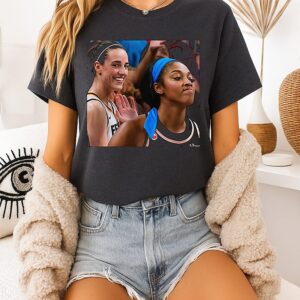 Caitlin Clark Laughing After Angel Reese Missed Game Winning Layup T-Shirt