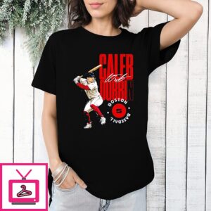 Caleb Durbin Boston Red Sox Stamp Signature T-Shirt