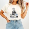 Cans For Clacton Vote Count Binface Funny Bin-Head Political Campaign Graphic UK Election Parody T-Shirt