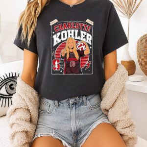 Charlotte Kohler No.10 Stanford Cardinals Player And Logo T-Shirt