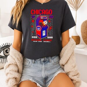Chicago Cubs Mlb 2026 8-Bit Game Retro Arcade T-Shirt