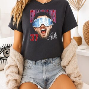 Connor Hellebuyck Winnipeg Goggles Signature T-Shirt