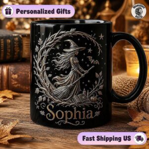 Custom Witch Broomstick Mug