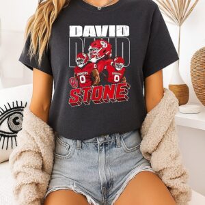 David Stone No.0 Oklahoma Sooners Number And Logo Football T-Shirt