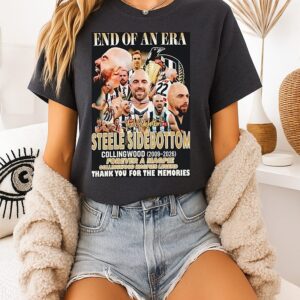 End Of An Era Steele Sidebottom Collingwood Magpies 2009-2026 T-Shirt