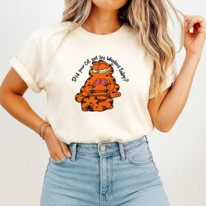 Garfield Did Your Cat Get His Whiskers Today T-Shirt