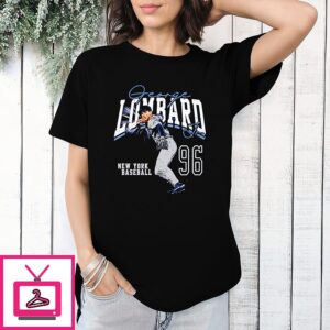 George Lombard Jr. New York Yankees Skyline Signature T-Shirt