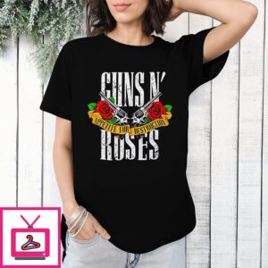 Guns N Roses US Tour 2026 Appetite For Destruction Crossed Guns & Roses T-Shirt