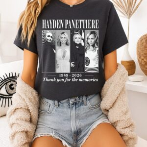 Hayden Panettiere 1989-2026 Thank You For The Memories T-Shirt