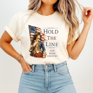 Hold The Line God Home Country T-Shirt