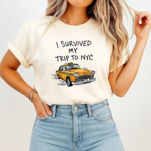 I Survived My Trip To Nyc New York City Taxi T-Shirt