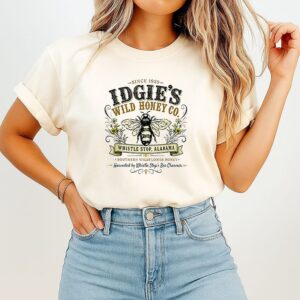 Idgie’s Wild Honey Co Southern Wildflower Honey Whistle Stop Alabama T-Shirt
