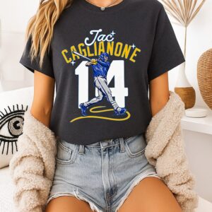 Jac Caglianone No 14 Kansas City Royals Baseball T-Shirt