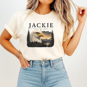 Jackie Forever Our Queen Big Bear Bald Eagle Tribute T-Shirt