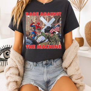 Jake Lang Minneapolis Spider Man Rage Against The Machine Protest T-Shirt
