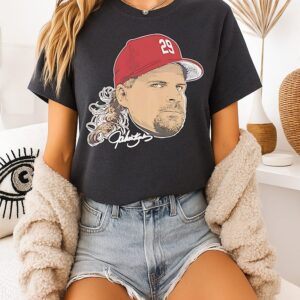 John Kruk Philadelphia Phillies Baseball Swag Head Signature T-Shirt