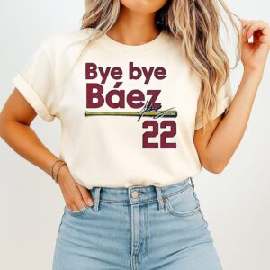 Joshua Bye Bye Báez 22 St. Louis Cardinals 2026 Mlb Signature T-Shirt