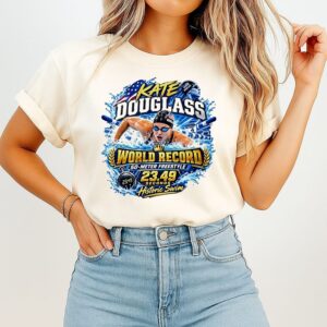 Kate Douglass World Record 50-Meter Freestyle 23.49 Seconds Historic Swim T-Shirt