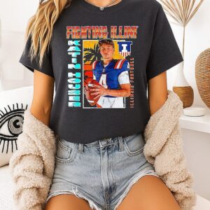 Katin Houser Illinois Fighting Illini Big Ten Media Days Football T-Shirt