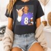 Lamar Jackson Holding Beer Middle Finger T-Shirt