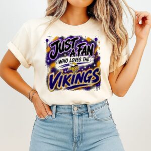Minnesota Vikings NFL Just A Fan Who Loves The Logo T-Shirt