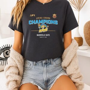 Nashville Kats 2026 Arena Crown Champions T-Shirt