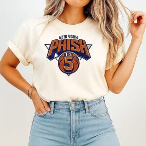 New York Phish In 5 New York Knicks Parody Logo T-Shirt