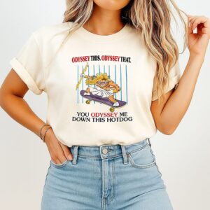 Odyssey This Odyssey That You Odyssey Me Down This Hotdog Cat Skater T-Shirt