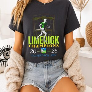 Official Limerick Champions 2026 Luimneach Abu T-Shirt