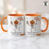 Personalized Pumpkin Skeleton Mug, Dancing Skeleton Design