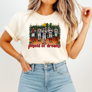 Philadelphia Phillies 2026 Phield Of Dreams Phils Win Mascot Graphic T-Shirt