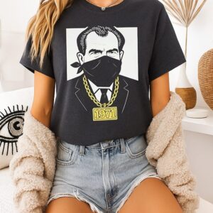 Richard Nixon 1971 Bandana Gold Chain T-Shirt
