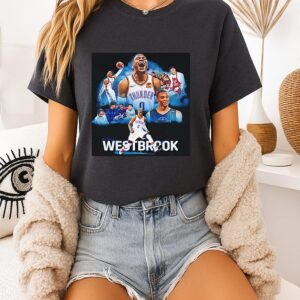 Russell Westbrook Oklahoma City Thunder Portrait Collage T-Shirt
