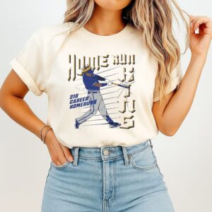 Salvador Perez Kc Royals Home Run King 318 Career Homeruns T-Shirt