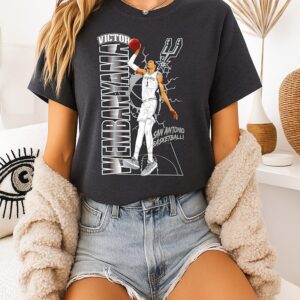 San Antonio Spurs Victor Wembanyama 2026 NBA Player Moment T-Shirt