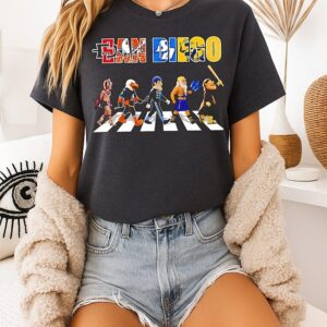 San Diego Mascots Sports Team Abbey Road Mascot 2026 T-Shirt