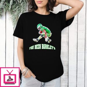 Saquon Barkley Flying Jump You Been Barkley’d Philadelphia Eagles T-Shirt