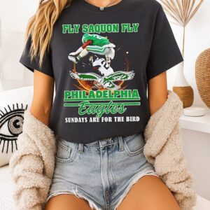 Saquon Barkley Philadelphia Eagles Fly Saquon Fly Sundays Are For The Bird T-Shirt