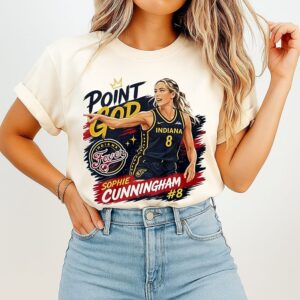 Sophie Point God Number 8 And Indiana And Fever Graphic Fan T-Shirt
