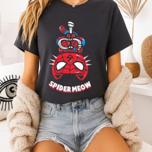 Spider Meow X Spider-Man Marvel Comic T-Shirt