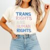 Stefanie Dolson Wearing Trans Rights Are Human Rights T-Shirt