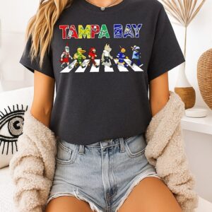 Tampa Bay Sports Team Mascots Abbey Road Tampa Bay 2026 T-Shirt