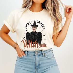 Taylor Swift Lights Camera Witch Smile Halloween Witch T-Shirt