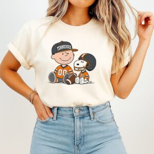 Tennessee Football Peanuts Charlie Brown Snoopy T-Shirt
