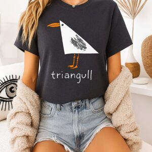 Triangull Seagull Triangle Bird Pun T-Shirt