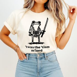 Twas The ’tism M’lord Frog Samurai T-Shirt