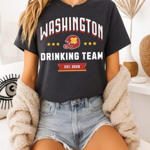 Washington Commanders Drinking Team Est 2026 Football T-Shirt