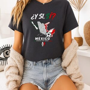 Y Si Si Mexico Map Soccer T-Shirt
