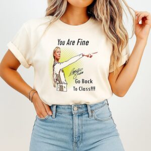 You Are Fine Go Back To Class Sophie Cunningham Indiana Fever Pointing T-Shirt