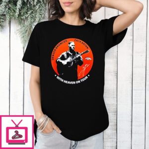 Zach Bryan Broncos With Heaven On Tour 2026 Signature T-Shirt